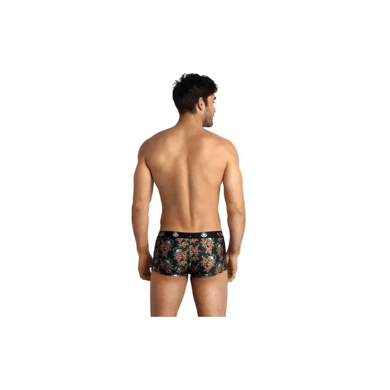 Boxer uomo ANAIS MEN Power con stampa teschio e rose, colore chiaro, morbido modal, sportivo