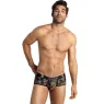 Slip uomo in modal morbido ANAIS MEN con stampa rose e teschi, taglio sportivo, gambe corte.