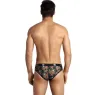 Slip uomo Anais Men con motivo rose e teschi, vista frontale, tessuto morbido