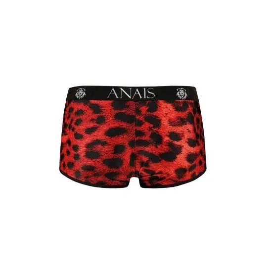 Boxer hombre ANAIS MEN rojo estampado animal, microfibra suave, piernas largas, corte deportivo
