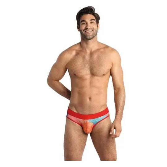 Slip uomo stampa banane ANAIS MEN - mutanda in Lycra morbida con motivo fruttato, vita elastica