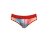 Men's banana print brief ANAIS MEN - soft Lycra athletic trunk with colorful fruit pattern, elastic waistband