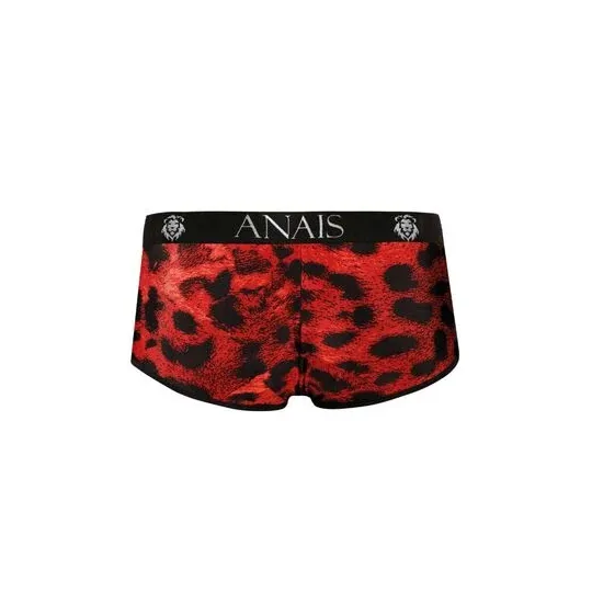 Slip microfibre rouge motif animal Savage pour homme – marque ANAIS MEN – coupe sportive confortable