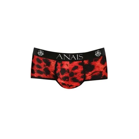 Slip microfibra rojo estampado animal Savage para hombre – marca ANAIS MEN – corte deportivo