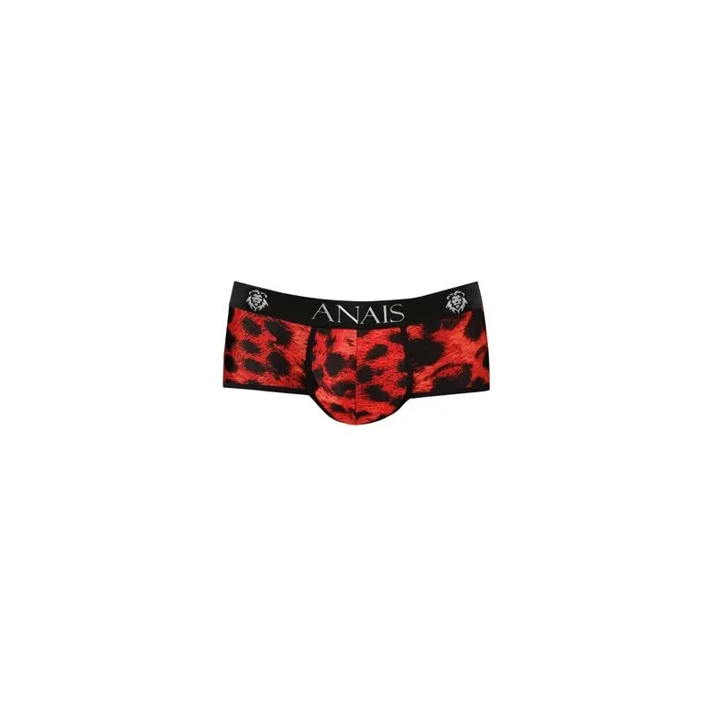 Slip microfibra rojo estampado animal Savage para hombre – marca ANAIS MEN – corte deportivo