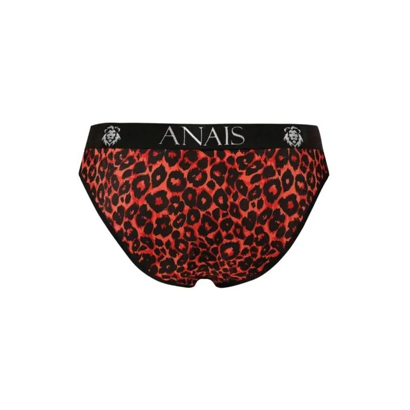 Slip uomo ANAIS in microfibra rossa con motivo tribale, taglia XL
