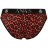 Slip homme ANAIS en microfibre rouge avec motif tribal, taille XL