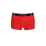 Boxer sportif en microfibre rouge homme Anais Men, coupe ajustée et jambes longues.