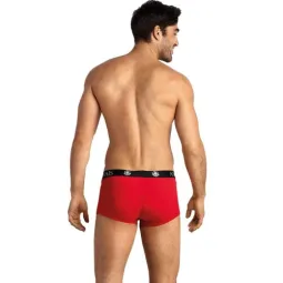 Herren Boxer Mikrofaser rot ANAIS MEN sportlicher Schnitt lange Beine