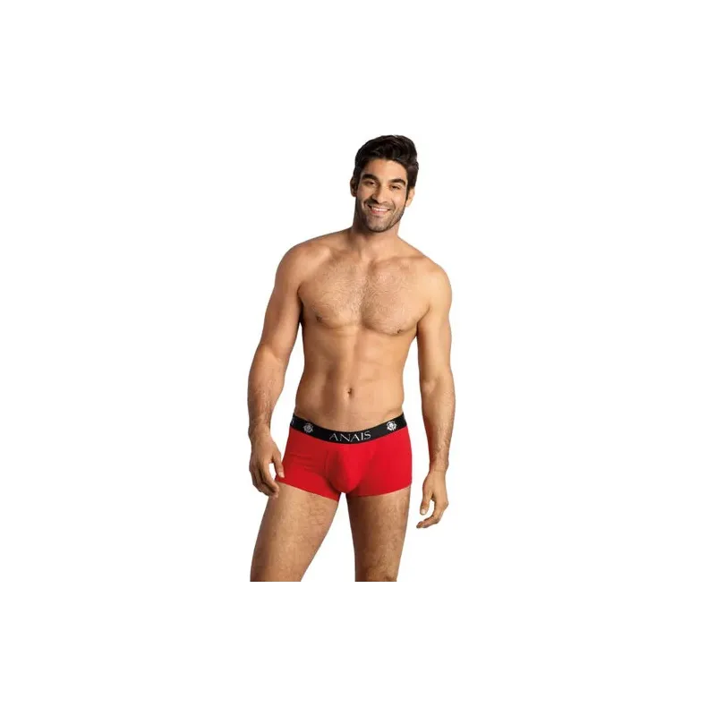Boxer homme microfibre rouge ANAIS MEN coupe sportive jambes longues