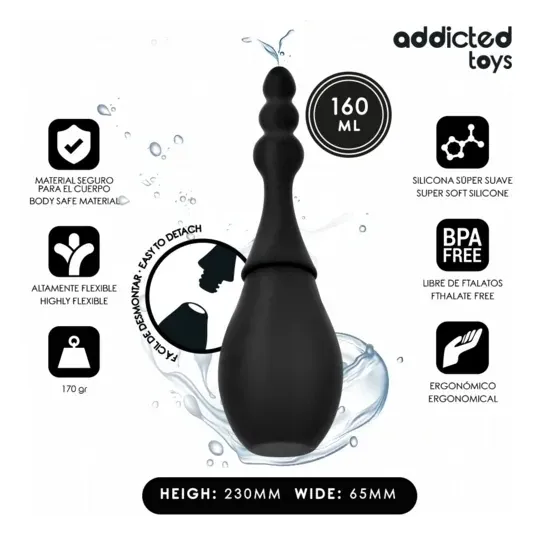 Pulitore compatto Addicted Toys modello 4 160ml bianco per igiene intima in viaggio