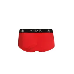 Slip sport microfibre rouge Anais Men, vue de face, coupe ajustée, jambes courtes, tailles S-3XL
