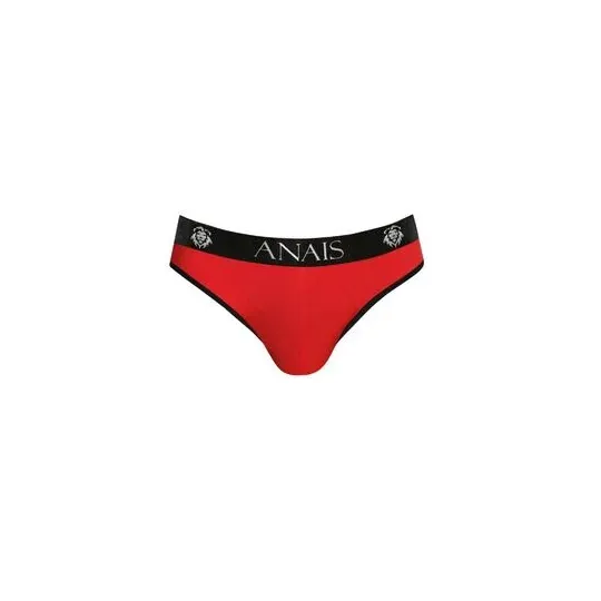 Slip homme microfibre rouge ANAIS Soul Slip vue de face bordure noire taille élastique confortable tendance 2025