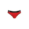 Men's red microfiber brief ANAIS Soul Slip front view black elastic waistband comfortable underwear 2025