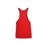Top sans manches en microfibre rouge ANAIS MEN pour homme, vue de face, bordure noire.