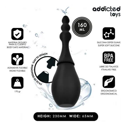 Pulitore compatto Addicted Toys modello 4 160ml bianco per igiene intima in viaggio