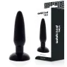 Plug anale Addicted Toys 13.5 cm TPR flessibile nero per principianti - vista d'insieme