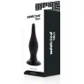 Hauptansicht des schwarzen TPR-Analplugs von Addicted Toys, 14,5 cm, ultra weich für Analdehnung.