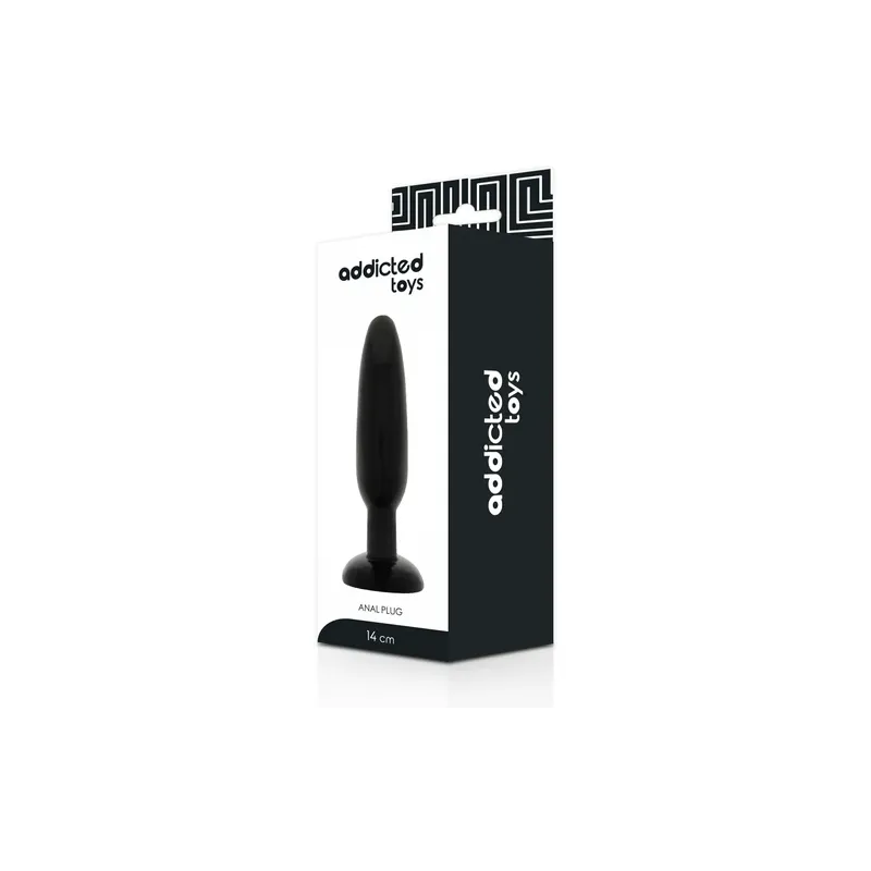 Plug anale Addicted Toys 14 cm in TPR flessibile ipoallergenico – vista frontale