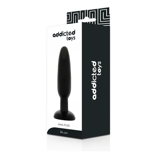 Plug anale Addicted Toys 14 cm in TPR flessibile ipoallergenico – vista frontale