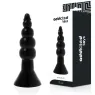 Vista general del plug anal negro Addicted Toys 17 cm en TPR sin ftalatos, para dilatación anal" }, { "id_image": 374, "fr": "Dé