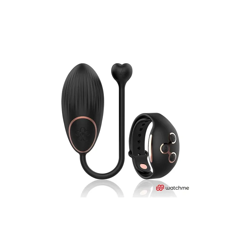 Huevo vibrador control remoto Anne's Desire Watchme negro oro silicona médica