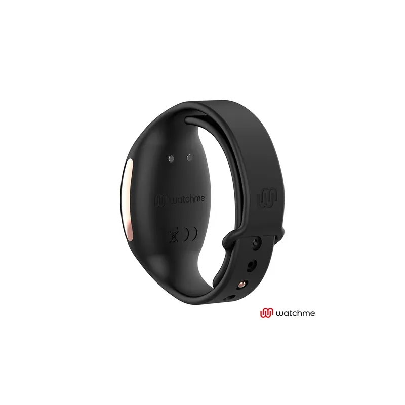 Fernbedienbares Vibrations-Ei Anne's Desire Watchme schwarz-gold aus medizinischem Silikon