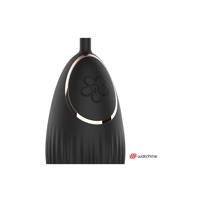 Uovo vibrante telecomandato Anne's Desire Watchme nero oro in silicone medicale