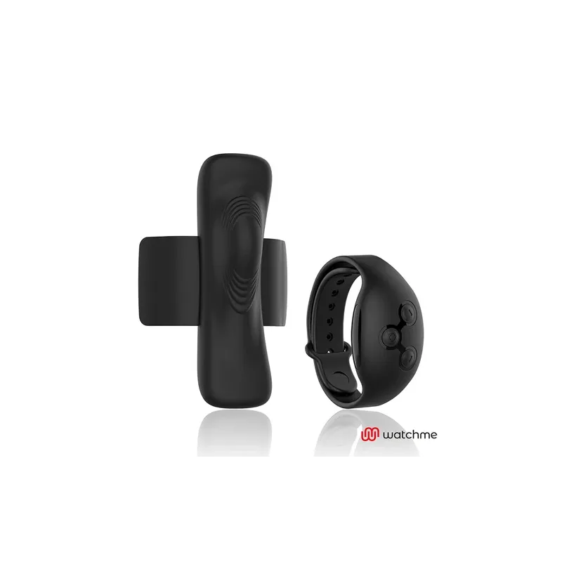 Panty vibrador inalámbrico Anne's Desire Watchme negro con reloj control remoto