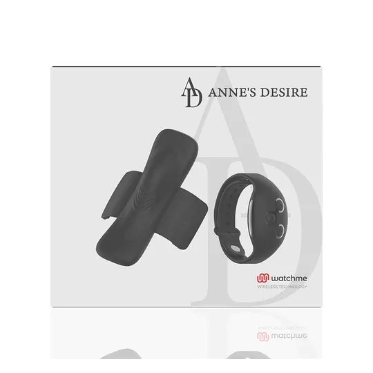 Panty vibratore senza fili Anne's Desire Watchme nero con orologio telecomando
