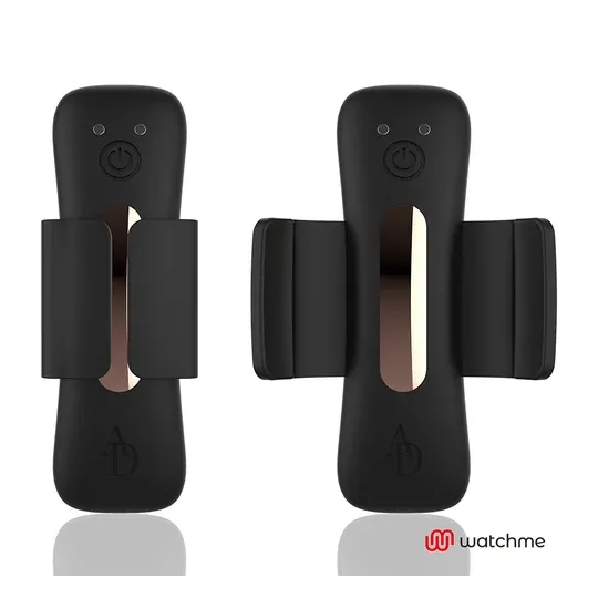Connected vibrating panty Anne's Desire black gold with WatchMe technology and smartwatch remote control