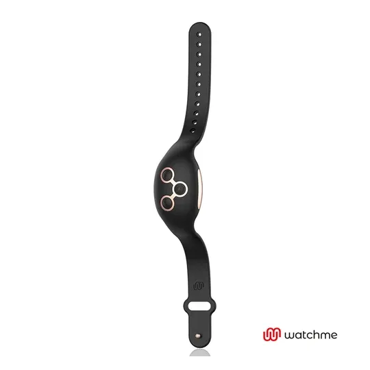 Mutandine vibranti connesse Anne's Desire nero e oro con tecnologia WatchMe e telecomando smartwatch