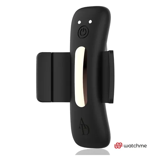 Mutandine vibranti connesse Anne's Desire nero e oro con tecnologia WatchMe e telecomando smartwatch