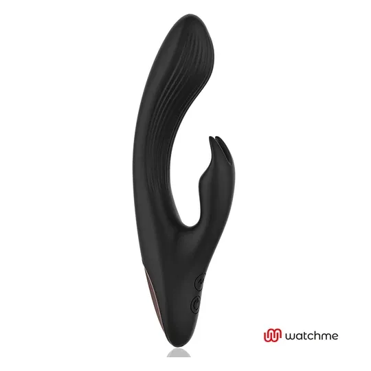 Anne's Desire Hase Vibrator schwarz-gold mit Fernbedienung Uhr WATCHME, zwei unabhängige Motoren aus medizinischem Silikon.