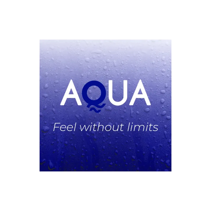 Flacone trasparente di lubrificante AQUA QUALITY a base d'acqua, 1000 ml, incolore e inodore.