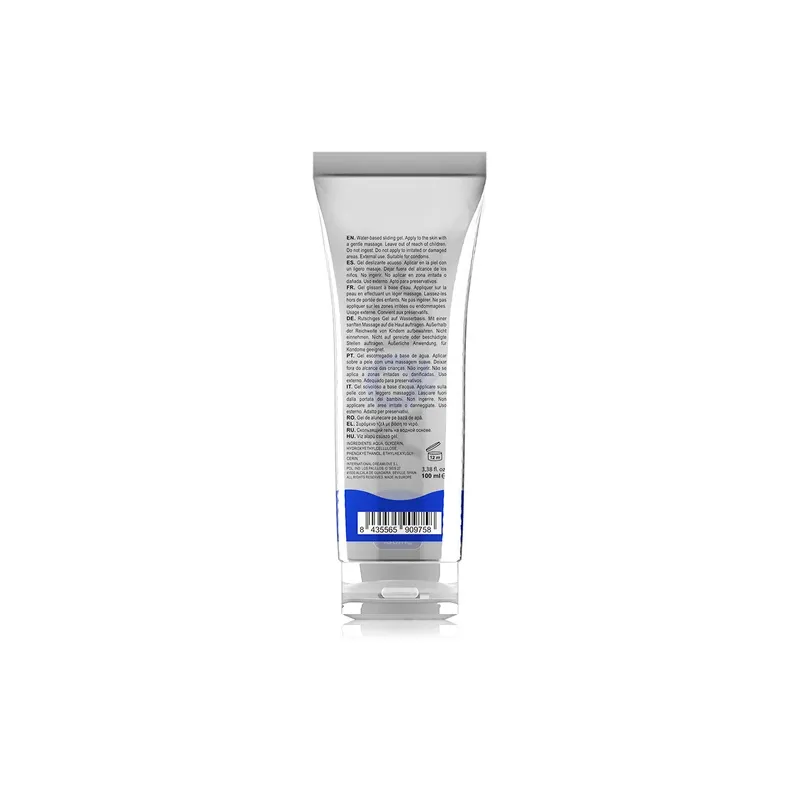 Lubrifiant à base d'eau AQUA QUALITY 100 ml en bouteille transparente, sans odeur et sans résidu.