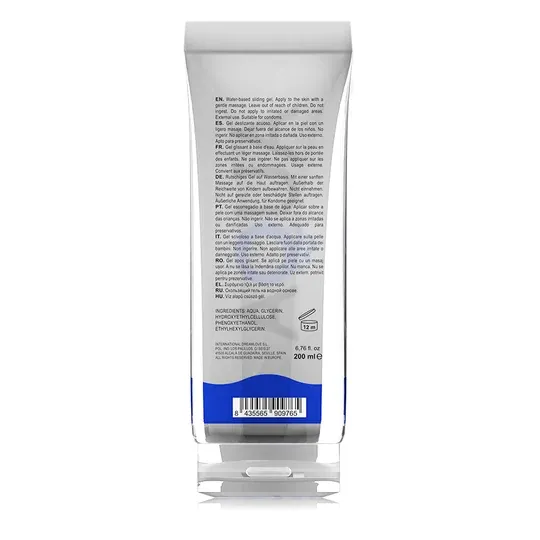 Flacon transparent de lubrifiant à base d'eau AQUA QUALITY 200 ml, gel intime incolore et inodore