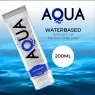 Transparente Flasche mit wasserbasiertem Gleitgel AQUA QUALITY 200 ml, farblos und geruchlos