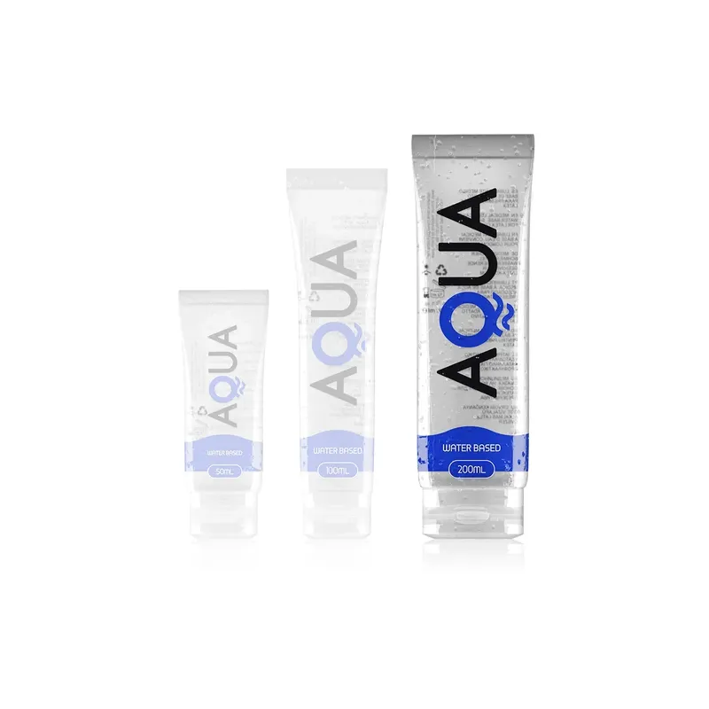 Transparente Flasche mit wasserbasiertem Gleitgel AQUA QUALITY 200 ml, farblos und geruchlos
