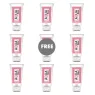 Lubrifiant à base d'eau AQUA TRAVEL saveur crème fraise, flacon rose format voyage 50ml.