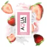 Sachet de lubrifiant à base d'eau AQUA TRAVEL saveur crème de fraise, format voyage 6 ml