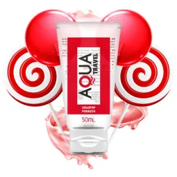 Aqua Travel lubrificante a base d'acqua gusto lecca-lecca formato viaggio 50 ml