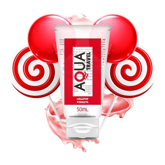 Aqua Travel lubrifiant à base d'eau saveur lollipop format voyage 50 ml