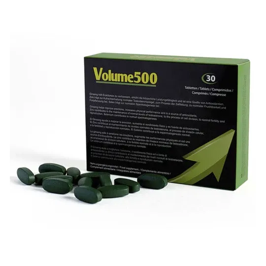 Suplemento alimenticio 500COSMETICS Volume 500, 30 comprimidos, para aumentar el volumen y calidad del semen