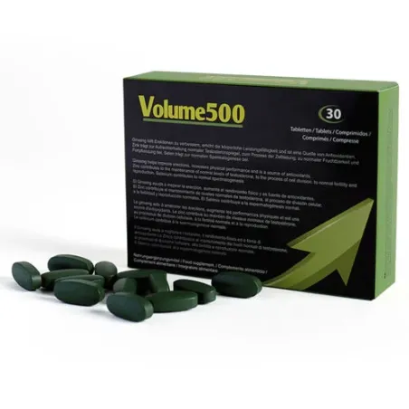 Suplemento alimenticio 500COSMETICS Volume 500, 30 comprimidos, para aumentar el volumen y calidad del semen