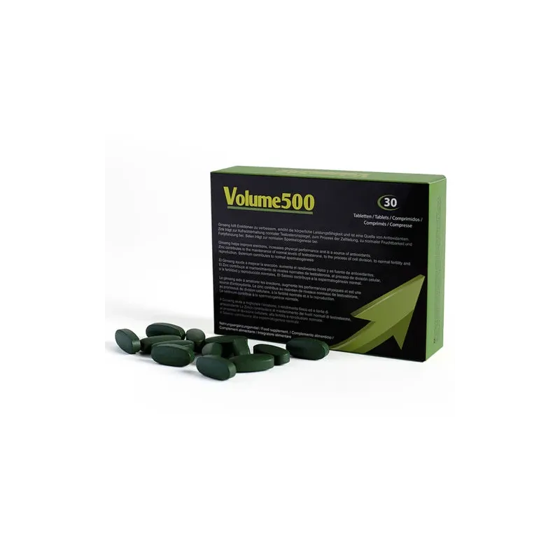Integratore alimentare 500COSMETICS Volume 500, 30 compresse, per aumentare il volume e la qualità dello sperma