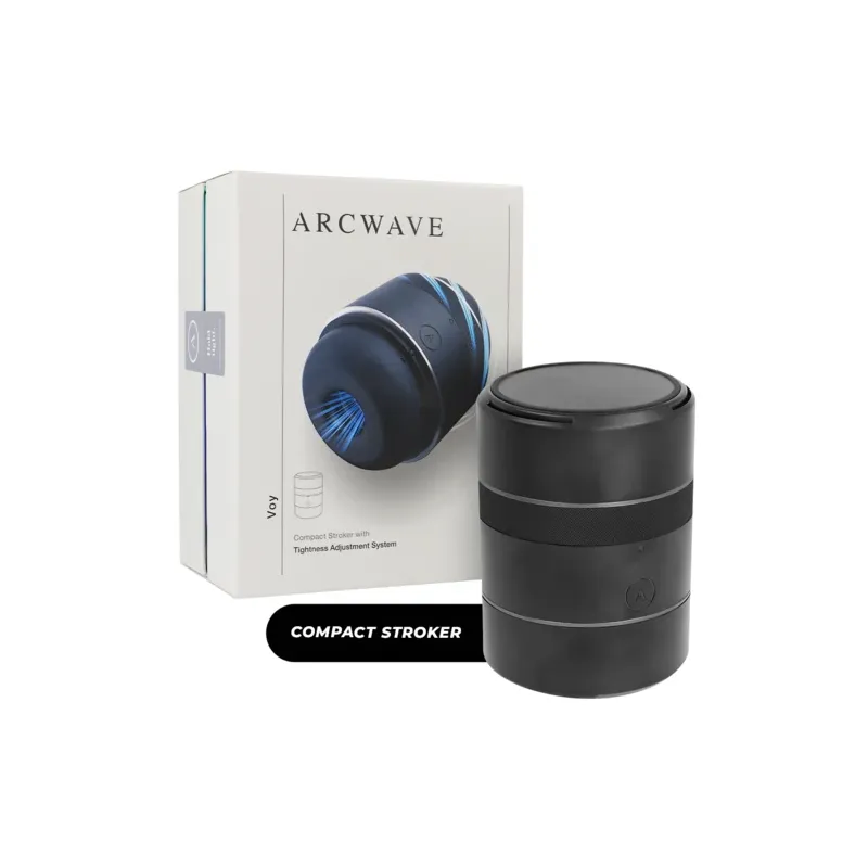 Masturbatore maschile compatto regolabile Arcwave Voy, in silicone con 8 impostazioni e tenuta regolabile