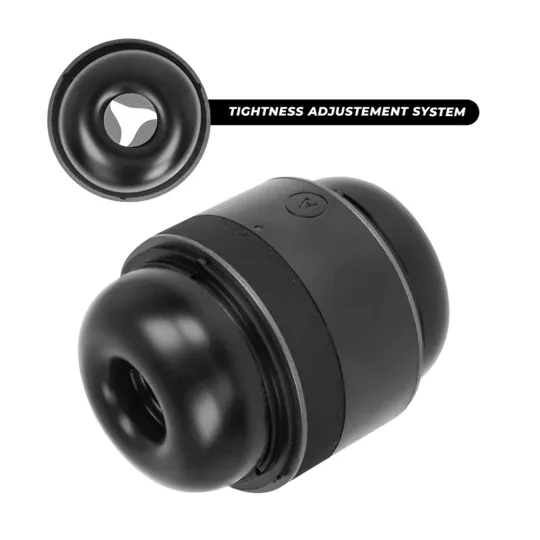 Stroker compact réglable Arcwave Voy, masturbateur masculin en silicone avec 8 réglages et étanchéité ajustable