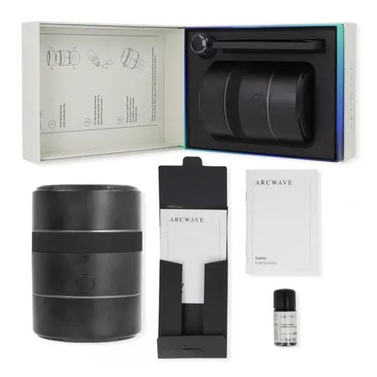 Stroker compact réglable Arcwave Voy, masturbateur masculin en silicone avec 8 réglages et étanchéité ajustable