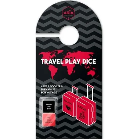 ARIA Reise-Würfelspiel, Überraschungsherausforderungen, bunte Würfel in kompakter Box